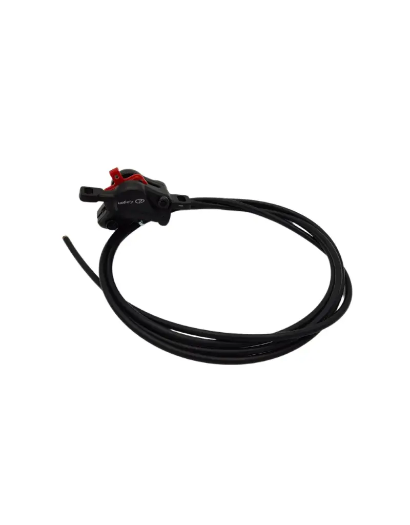 Logan double piston front brake caliper + cable